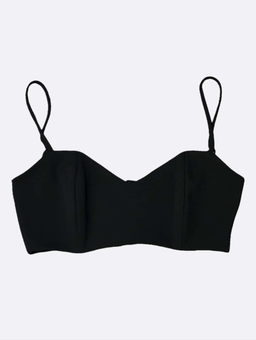 Tokyo Foxtrot Cropped Bustier Top with Spaghetti Straps